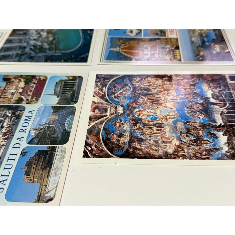 Rome Roma + Florence Italy Postcards Post Card Lot Of 7 Trip Travel‎
